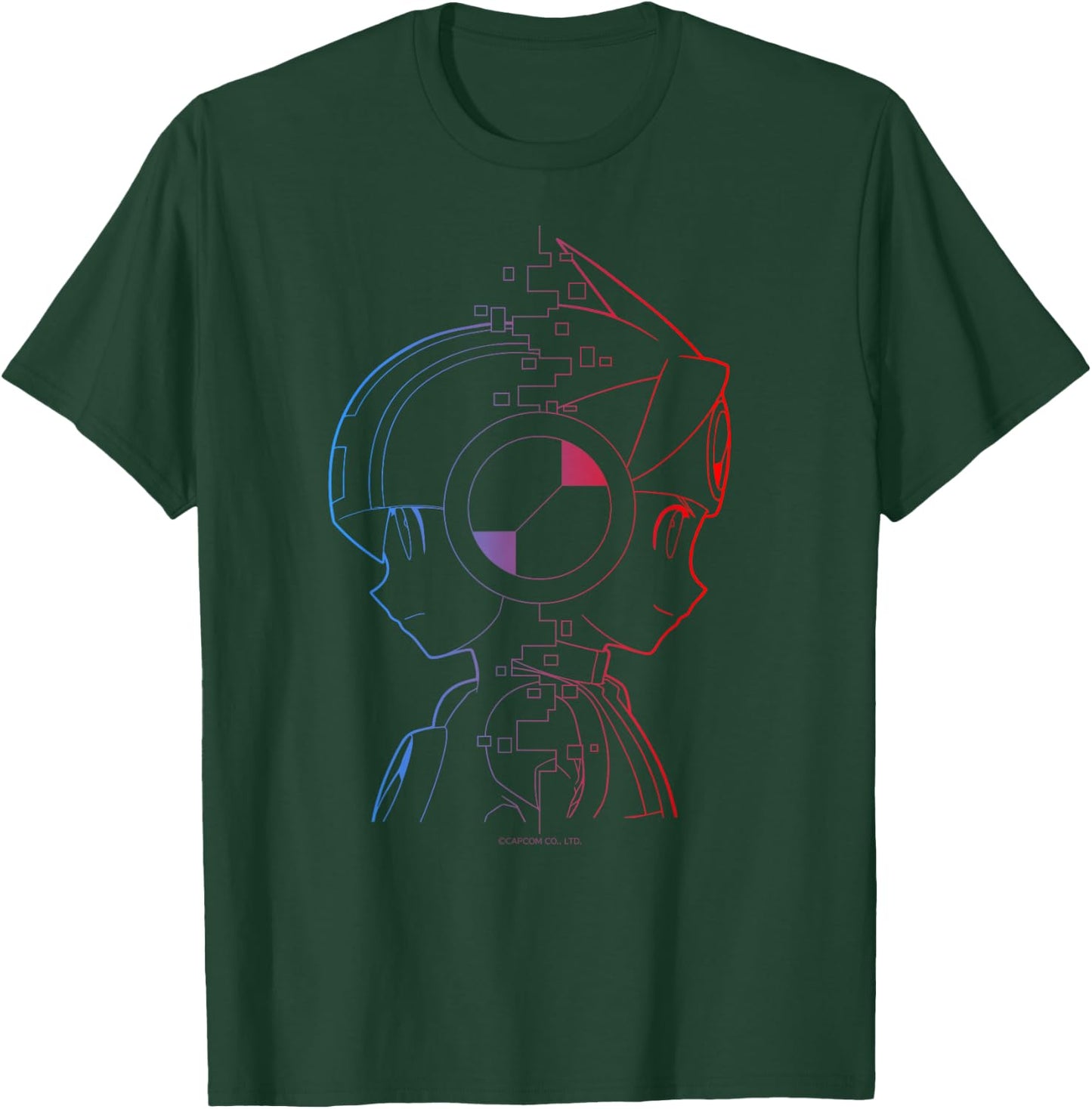 MEGA MAN BATTLE NETWORK MegaMan & Lan T-Shirt - T-Shirt | Forest