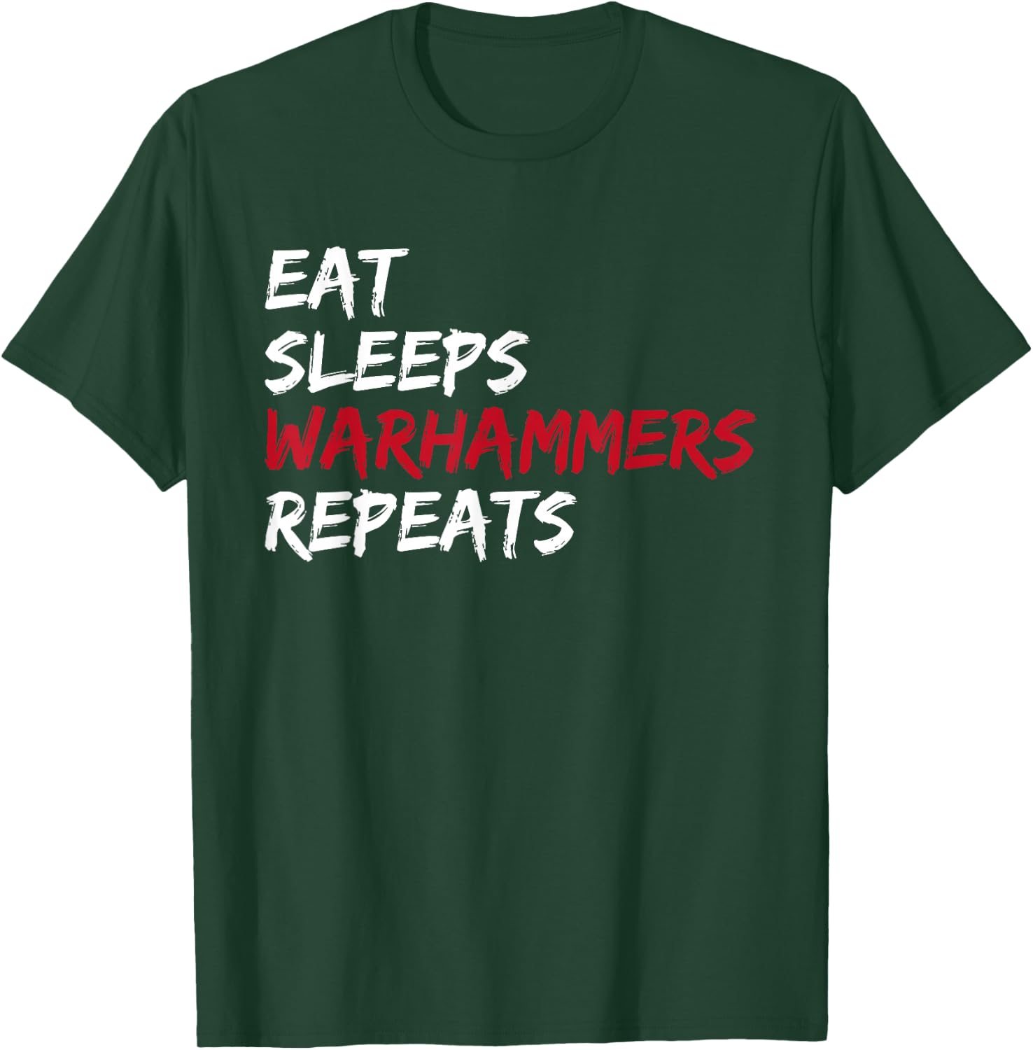 Vintage Eat Sleeps Warhammers Repeats T-Shirt - T-Shirt | Forest