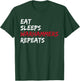 Vintage Eat Sleeps Warhammers Repeats T-Shirt - T-Shirt | Forest