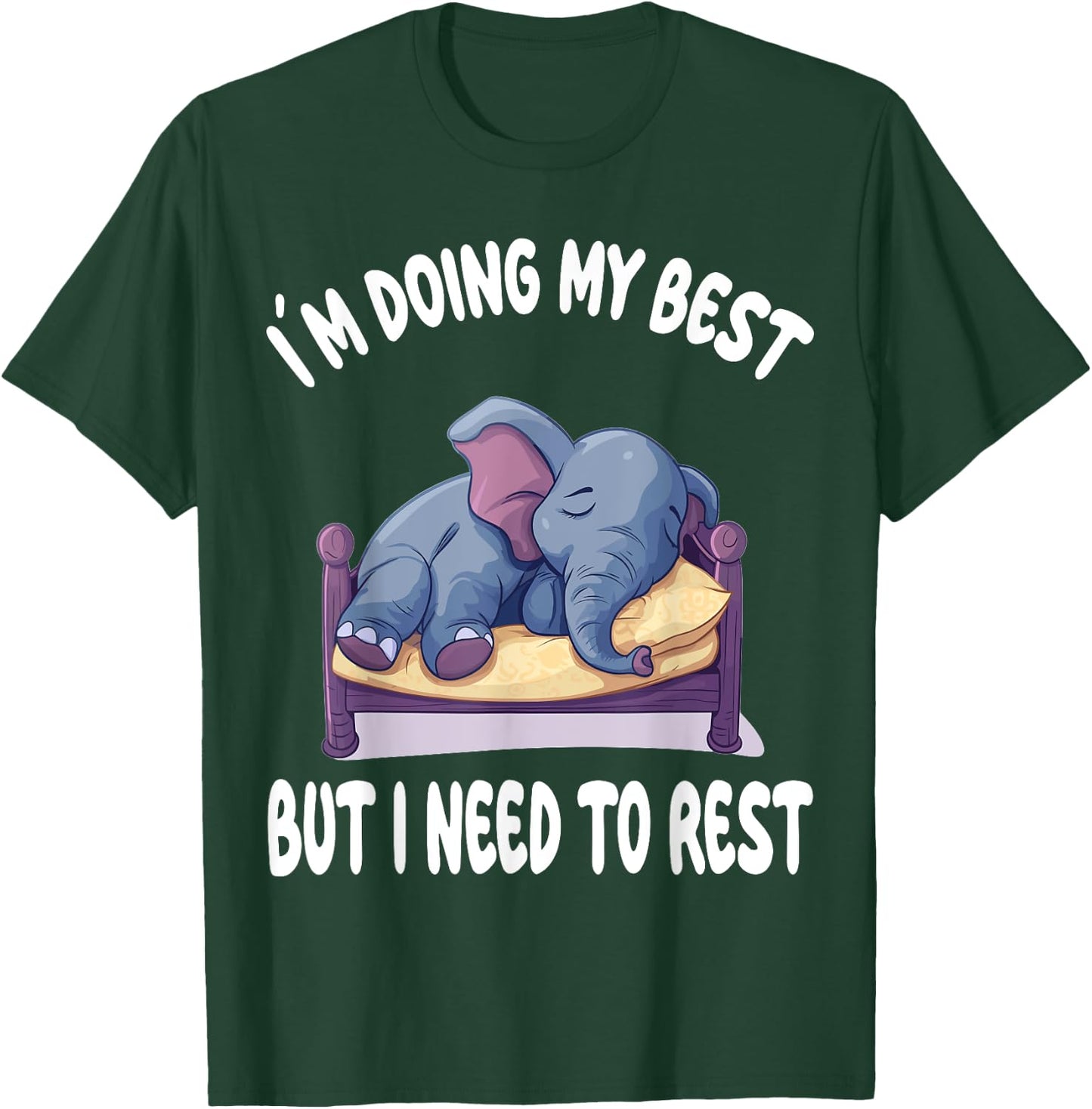 Elephant Official Sleepshirt Pajamas Nightgown T-Shirt - T-Shirt | Forest