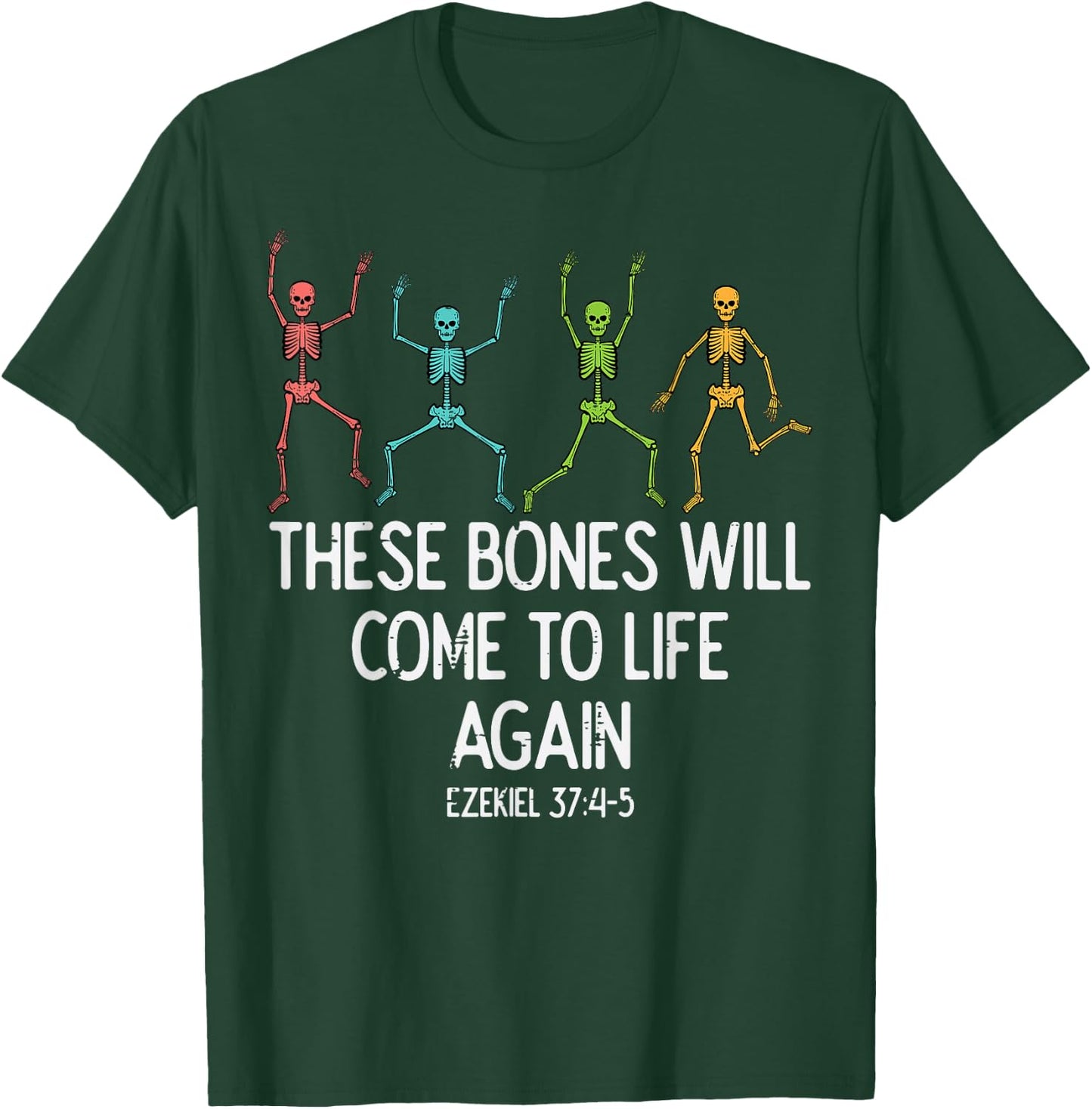 Halloween Skeleton Funny Christian Men Women Kids T-Shirt - T-Shirt | Forest