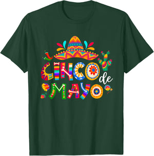 Cinco De Mayo Mexican Fiesta 5 De Mayo Men Women T-Shirt - T-Shirt | Forest