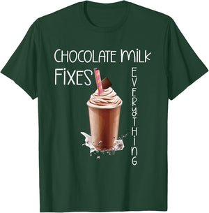 Chocolate Milk Lover Yummy Drinks I Love Chocolate Milk T-Shirt - T-Shirt | Forest