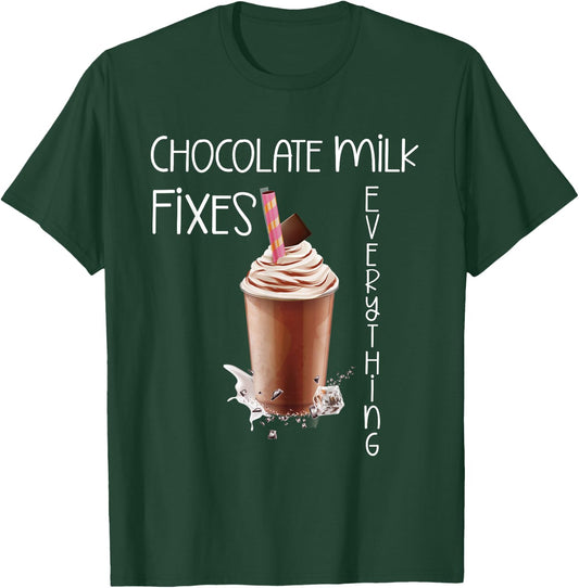 Chocolate Milk Lover Yummy Drinks I Love Chocolate Milk T-Shirt - T-Shirt | Forest