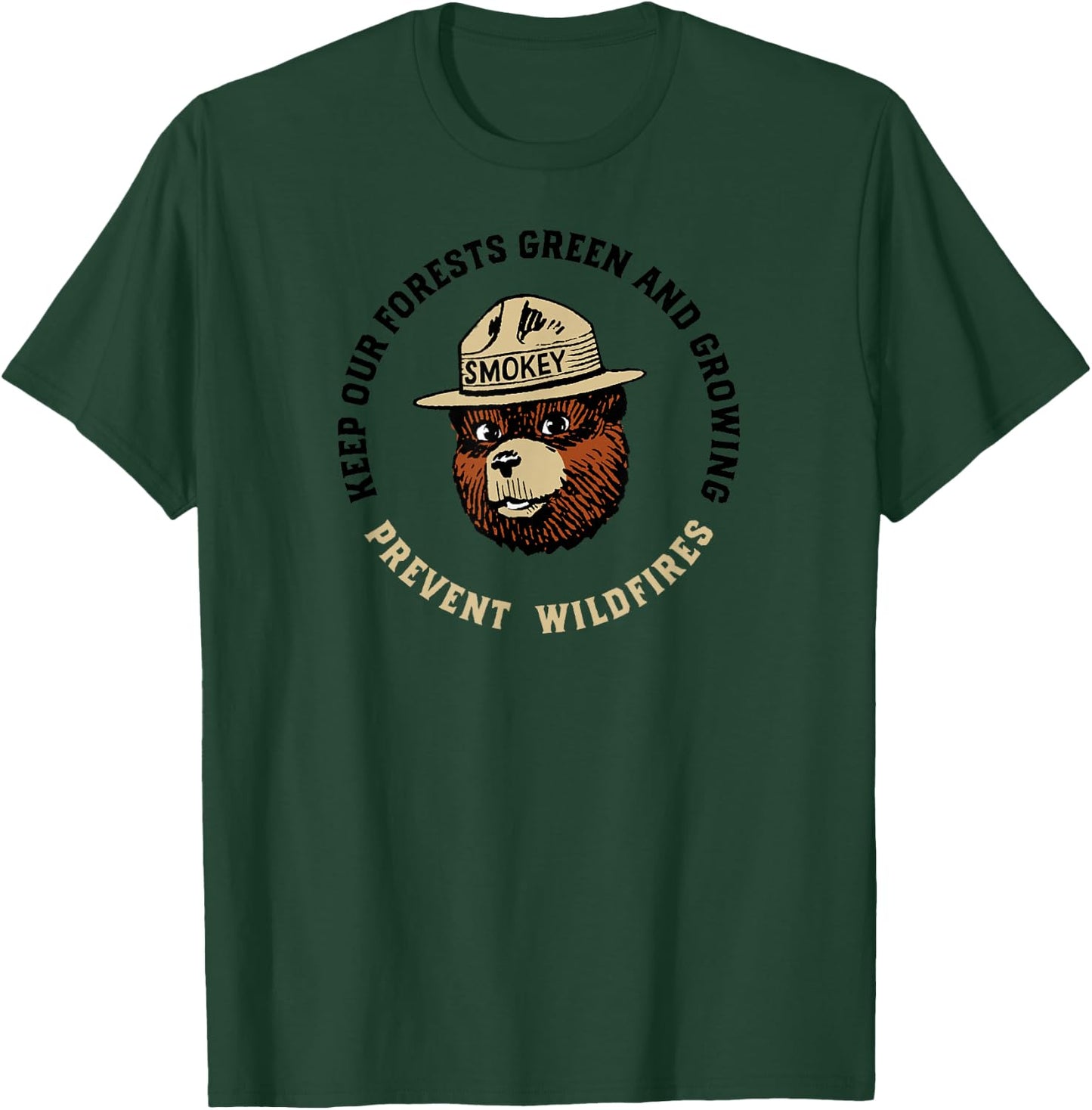 Smokey Bear Keep Our Forests Green & Growing! Vintage T-Shirt - T-Shirt | Forest