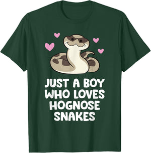 Just a Boy Who Loves Hognose Snakes T-Shirt - T-Shirt | Forest