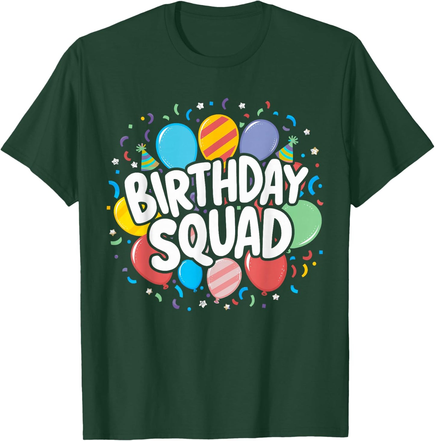 Birthday Squad Matching Birthday Crew Party T-Shirt - T-Shirt | Forest