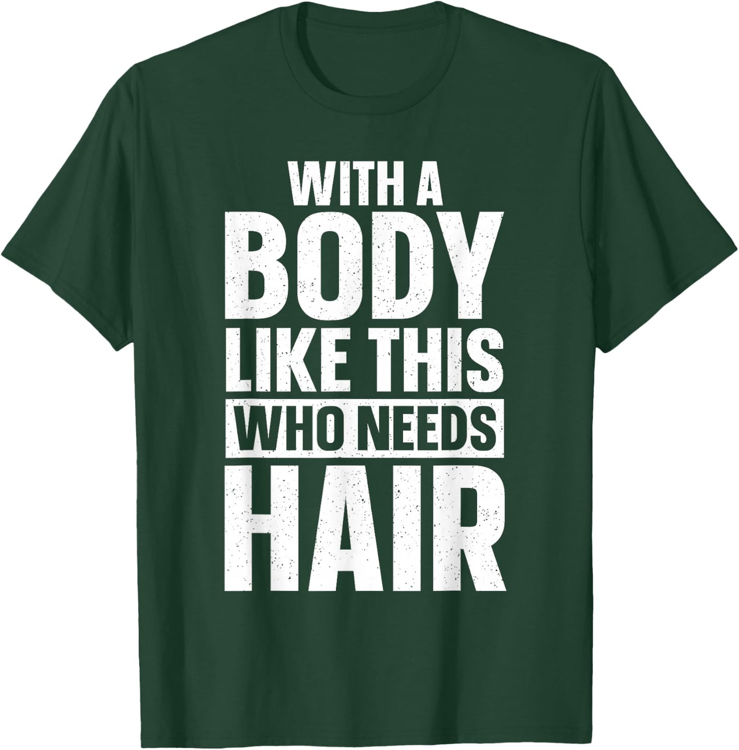 Cool Bald Guy Design Dad Husband Bald Head Bald Man T-Shirt - T-Shirt | Forest