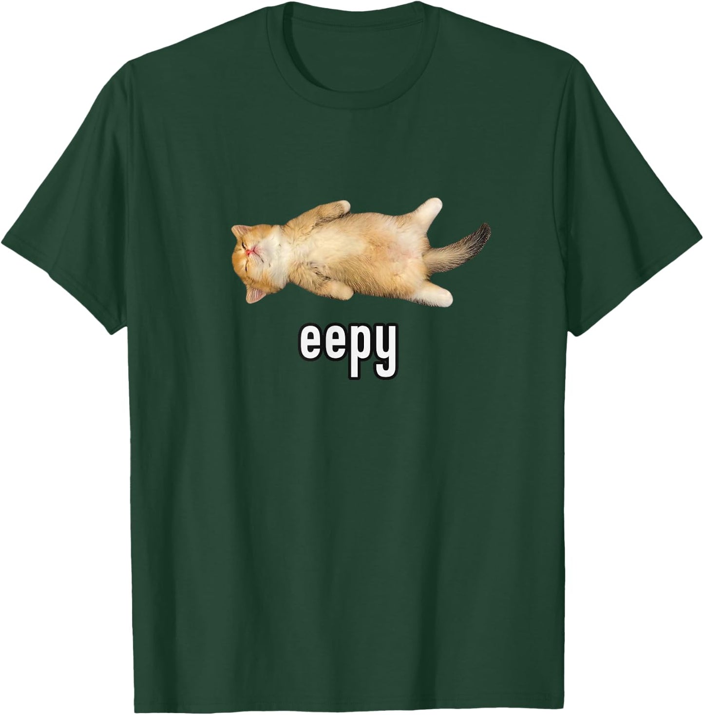 Eepy Cat, Silly Sleepy Cat Meme T-Shirt - T-Shirt | Forest