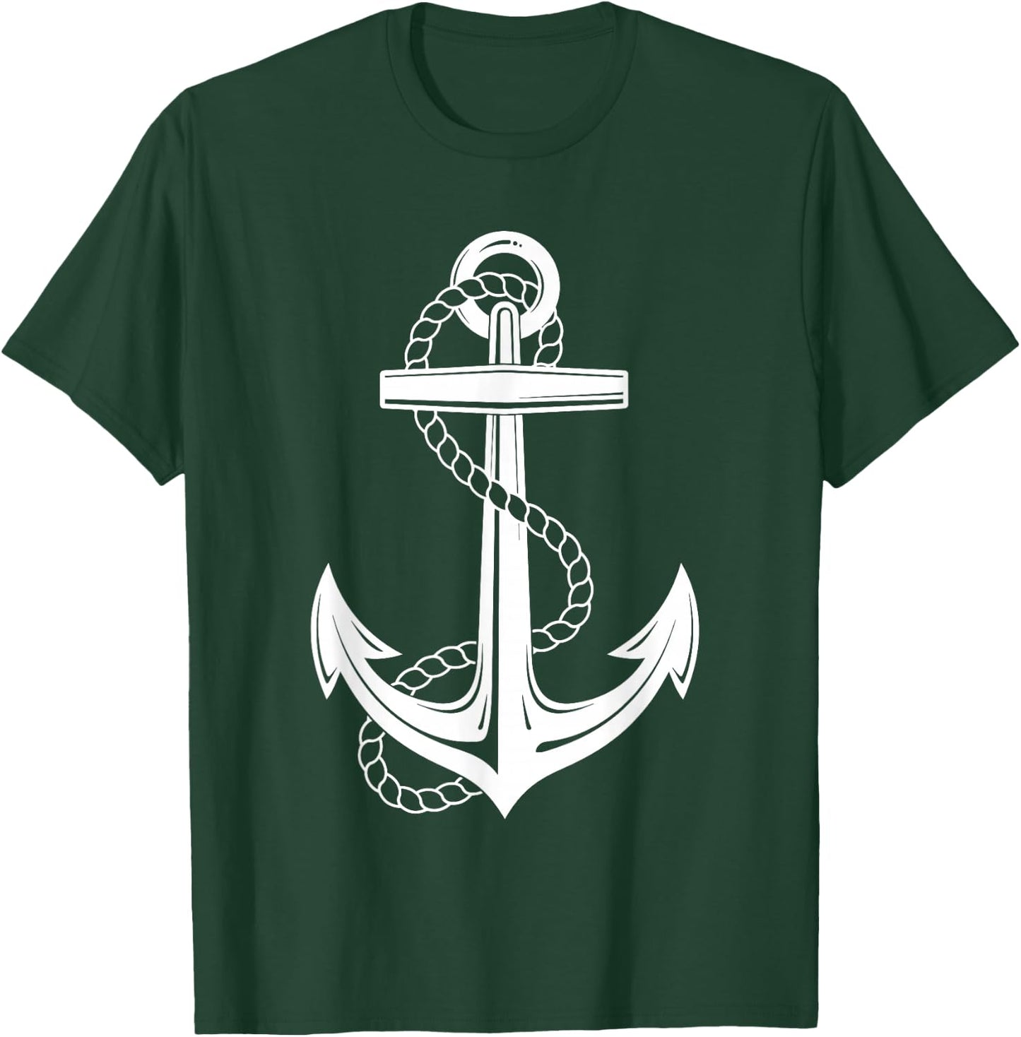 Sailor costume anchor Captain sailing men women children T-Shirt - T-Shirt | Forest