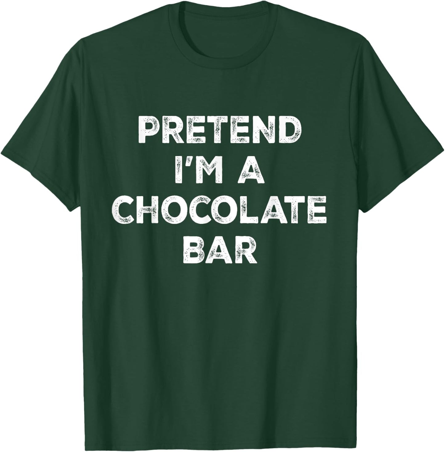 Pretend I'm A Chocolate Bar Lazy Halloween Costume T-Shirt - T-Shirt | Forest