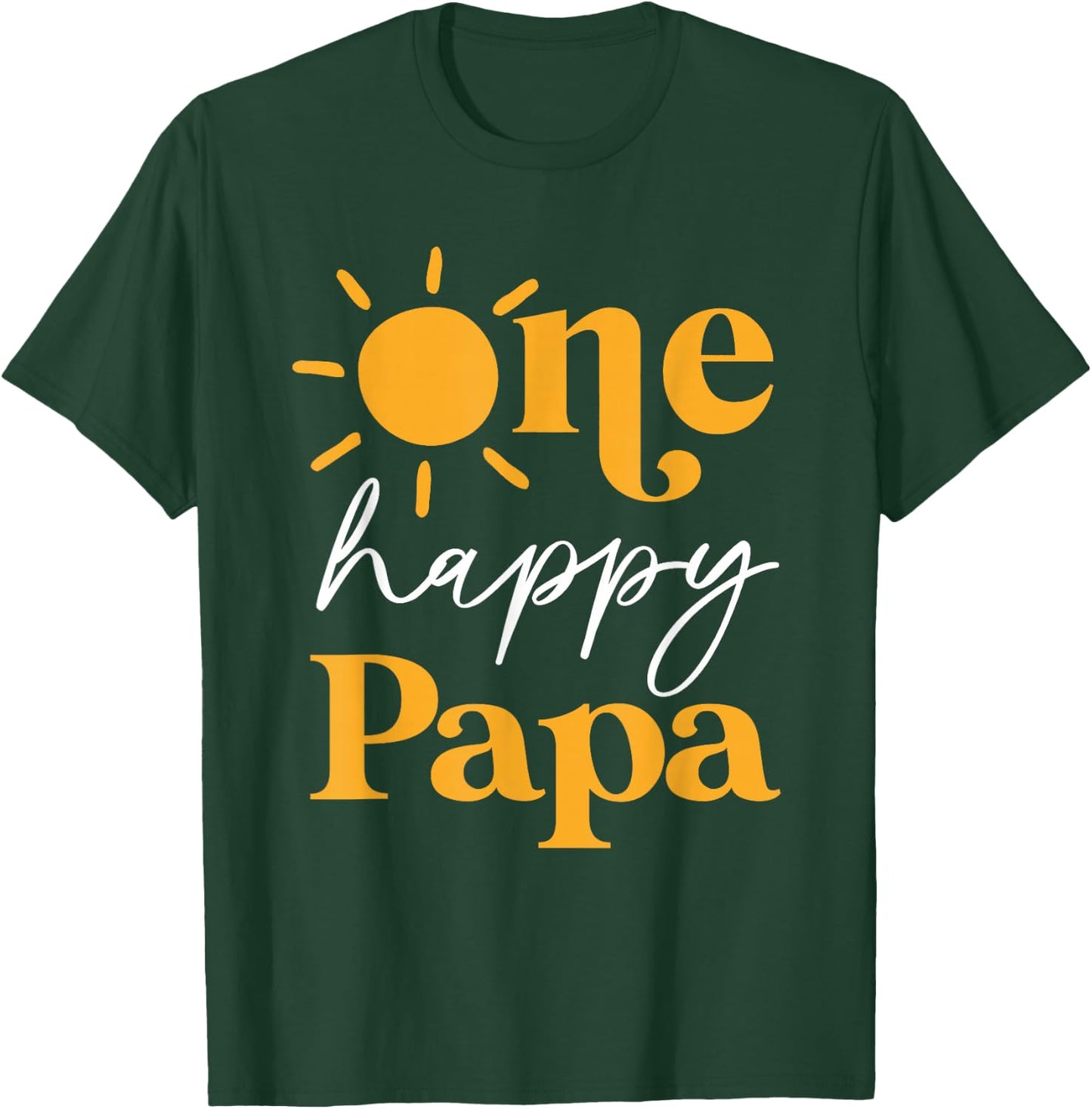 One Happy Papa of The Birthday First Trip Around the Sun T-Shirt - T-Shirt | Forest