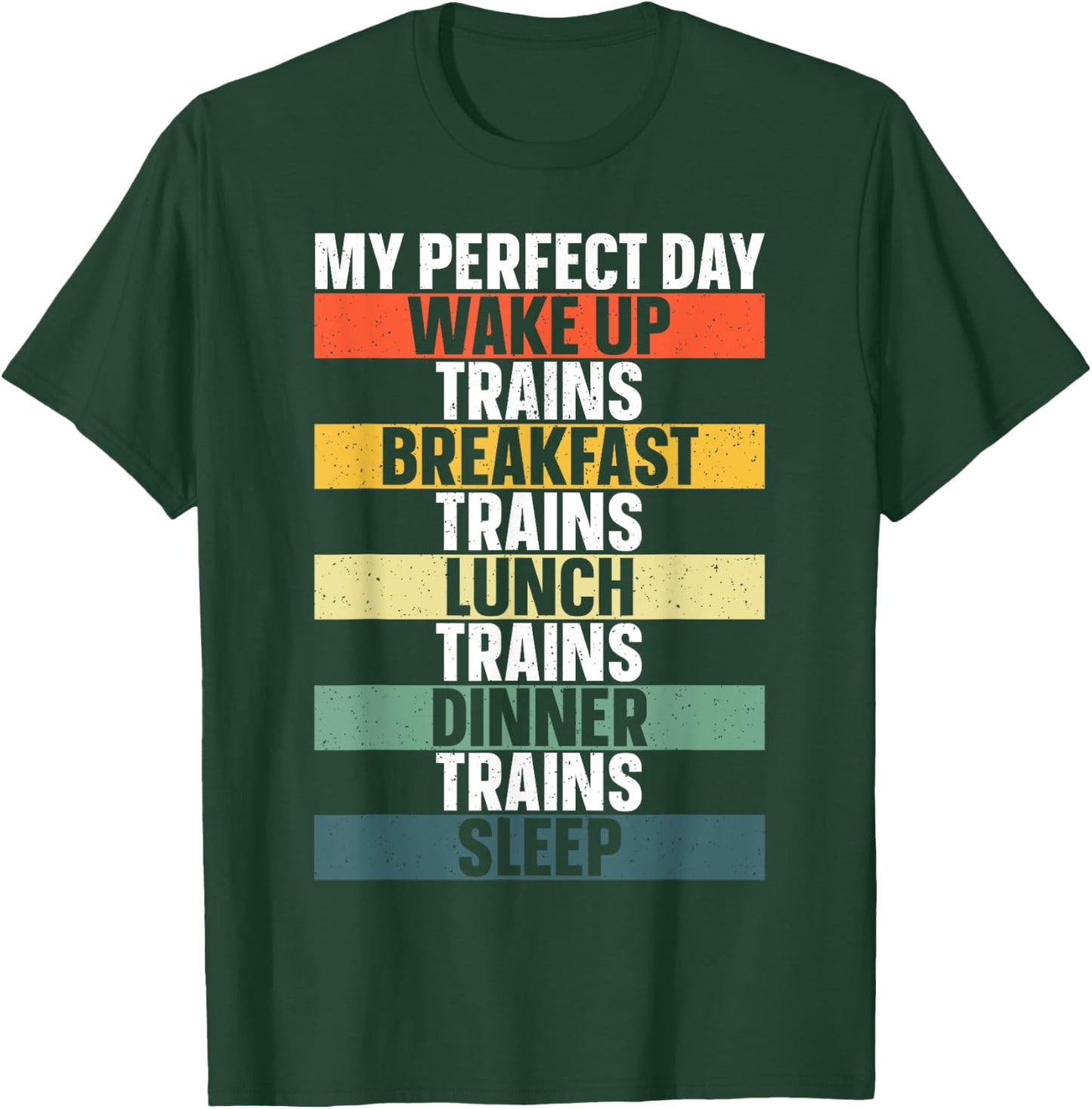 Funny Train Art Women Railroad Vehicle Train Lover T-Shirt - T-Shirt | Forest