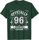 Officially 96 Year Old - Vintage Funny 96th Birthday T-Shirt - T-Shirt | Forest