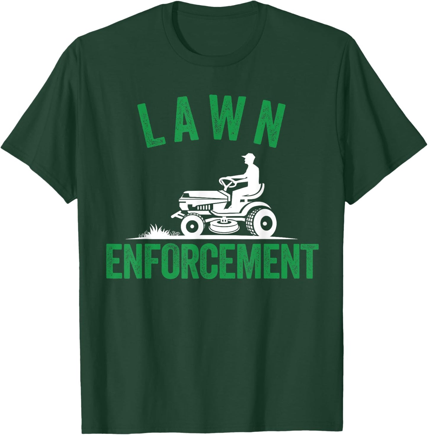 Lawn Enforcement, Lawn Aficionado Lawn Care Lover Lawn Pride T-Shirt - T-Shirt | Forest