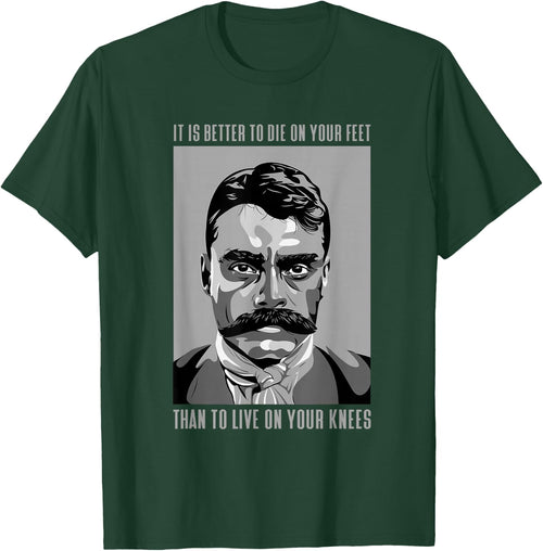 Zapata Icon of Mexican History Emiliano Zapata Frase Celebre del Heroe de Mexico -Adults Black Small Classic