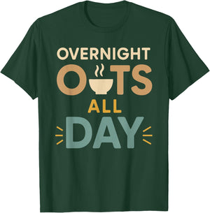 Oatmeal Breakfast Culture Overnight Oats Baked Oats Gift T-Shirt - T-Shirt | Forest