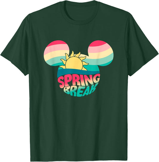 Disney Mickey And Friends Spring Break Mickey Silhouette T-Shirt - T-Shirt | Forest