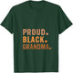 Women's Proud Black Grandma Mothers Day African American Moms Wife V-Neck T-Shirt - T-Shirt | Forest