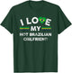 I Love My Hot Brazilian Girlfriend T Shirt Flag Graphic Gift T-Shirt - T-Shirt | Forest