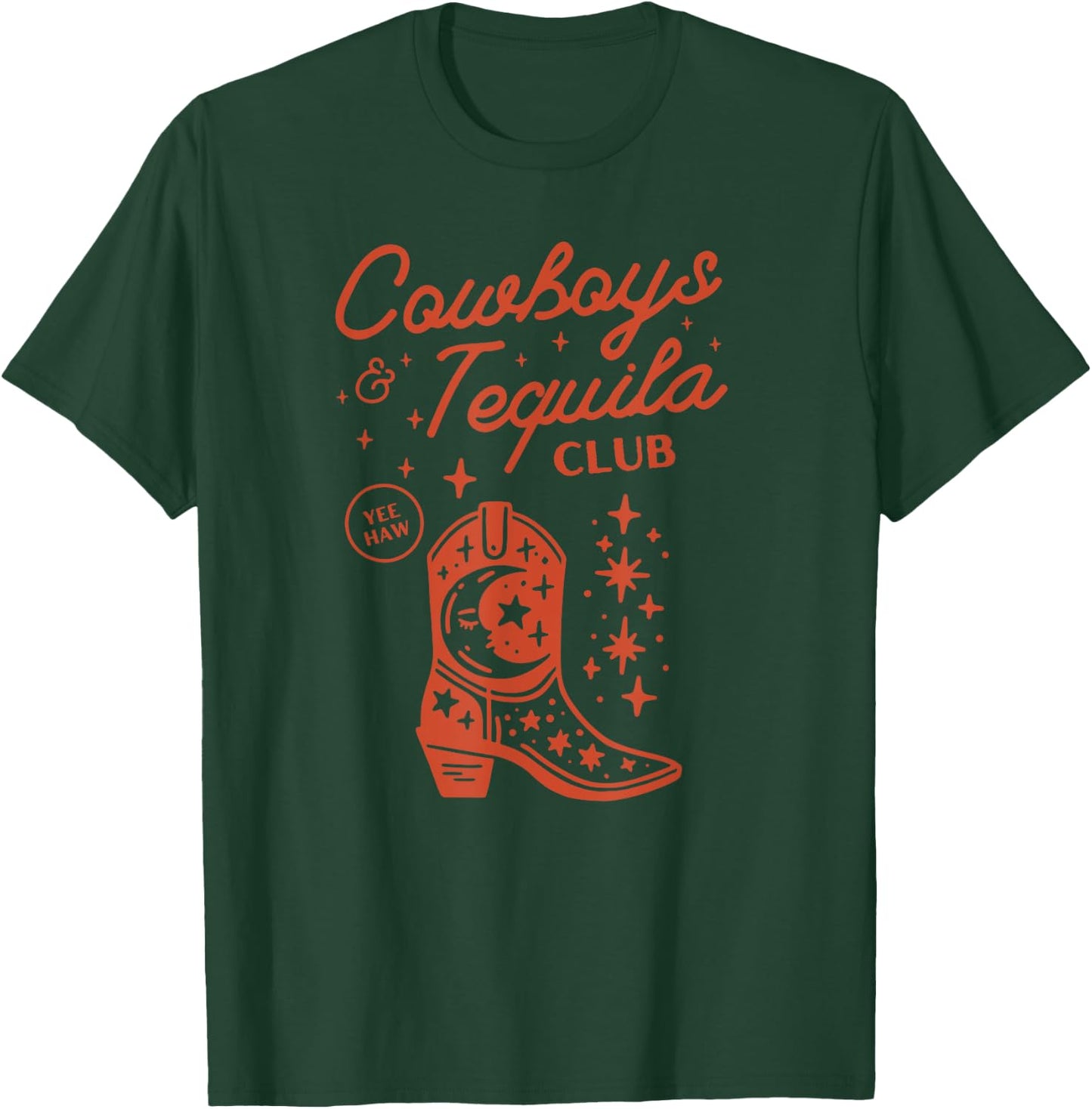 Vintage Women Rodeo Western Country Cowboys And Tequila T-Shirt - T-Shirt | Forest