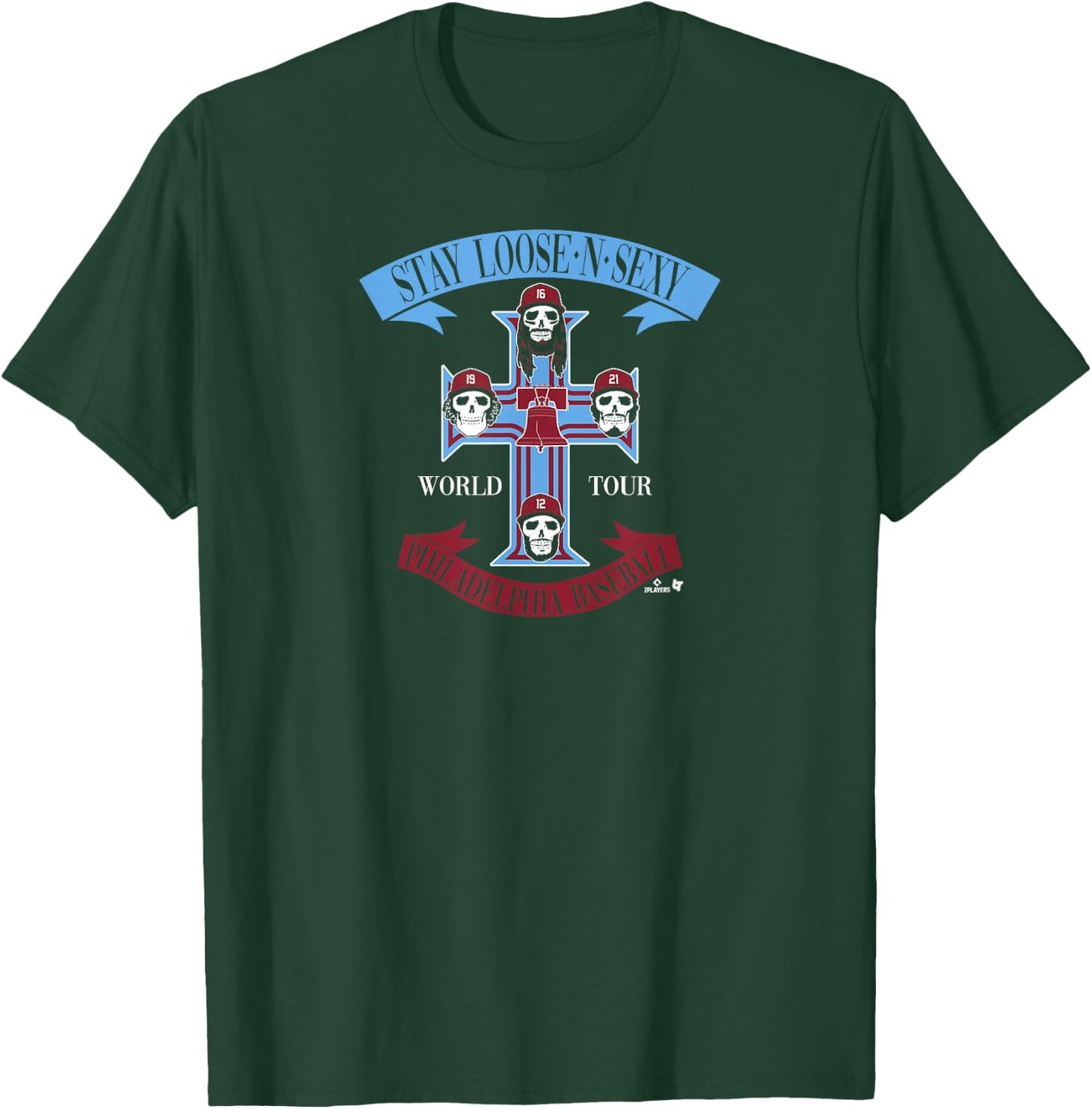 Stay Loose 'N' Sexy (Rock Band Edition) - Philly Baseball T-Shirt - T-Shirt | Forest