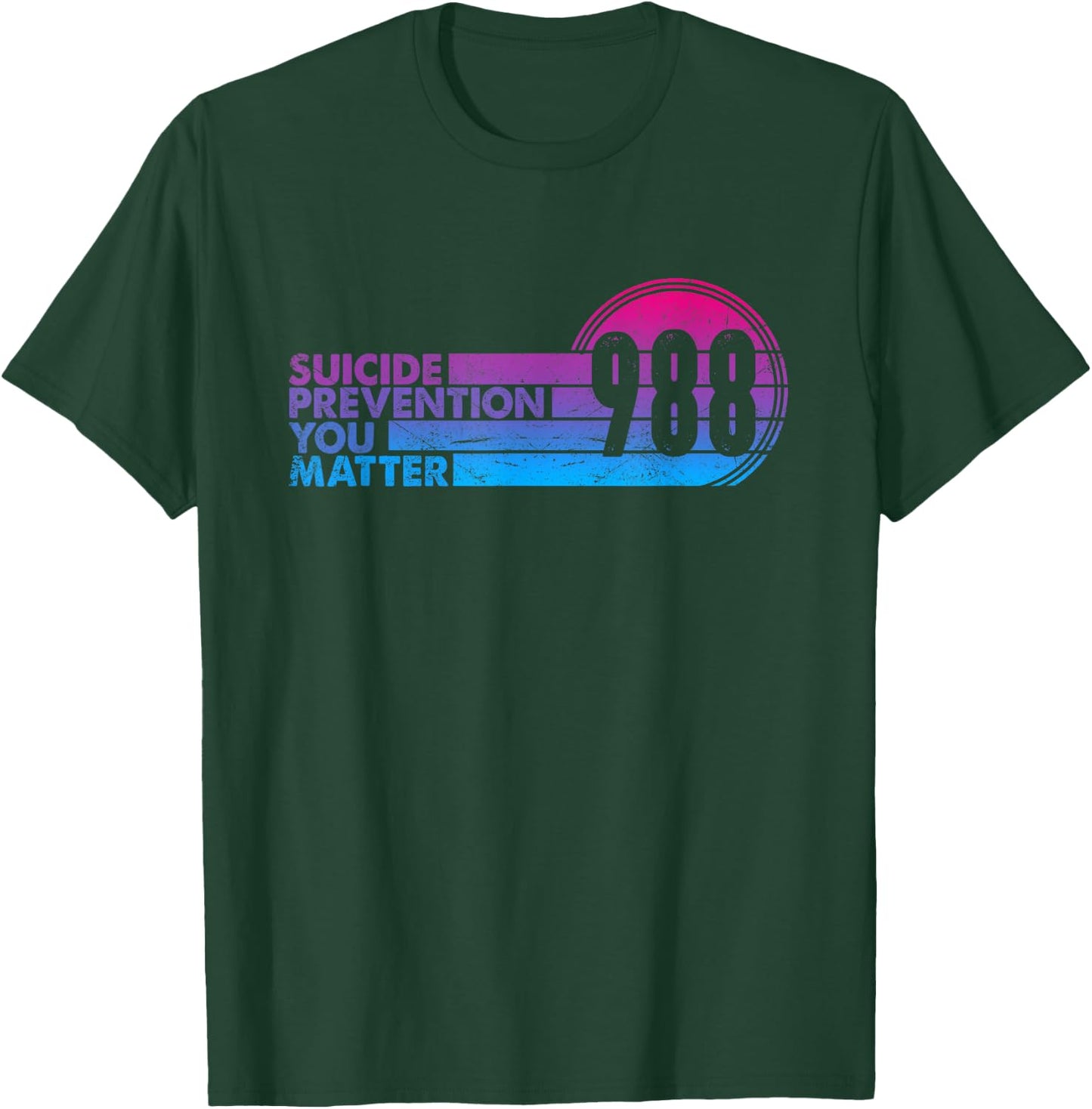 988 Shirt Suicide Prevention Lifeline 988 Awareness 988 T-Shirt - T-Shirt | Forest