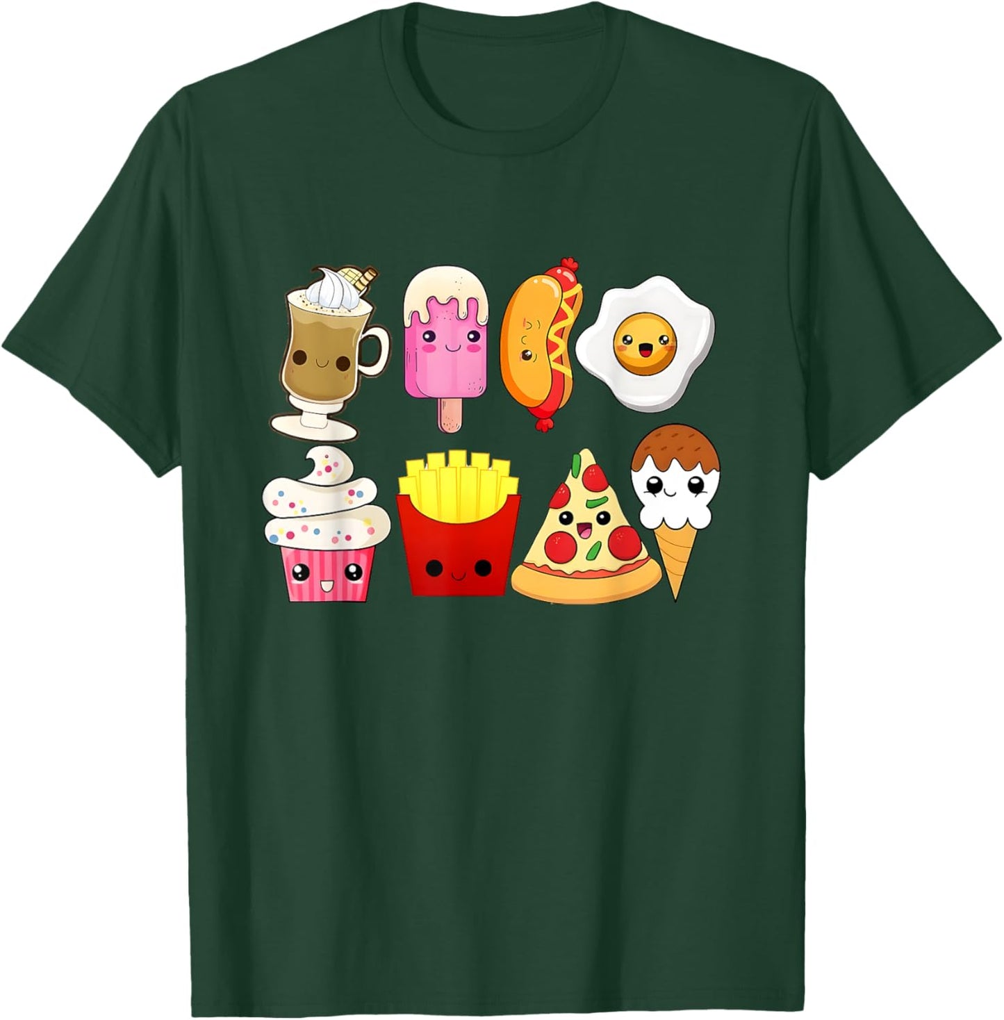 Cute Fast Food Lover Food Lover Gift Men Women Boy Girl T-Shirt - T-Shirt | Forest