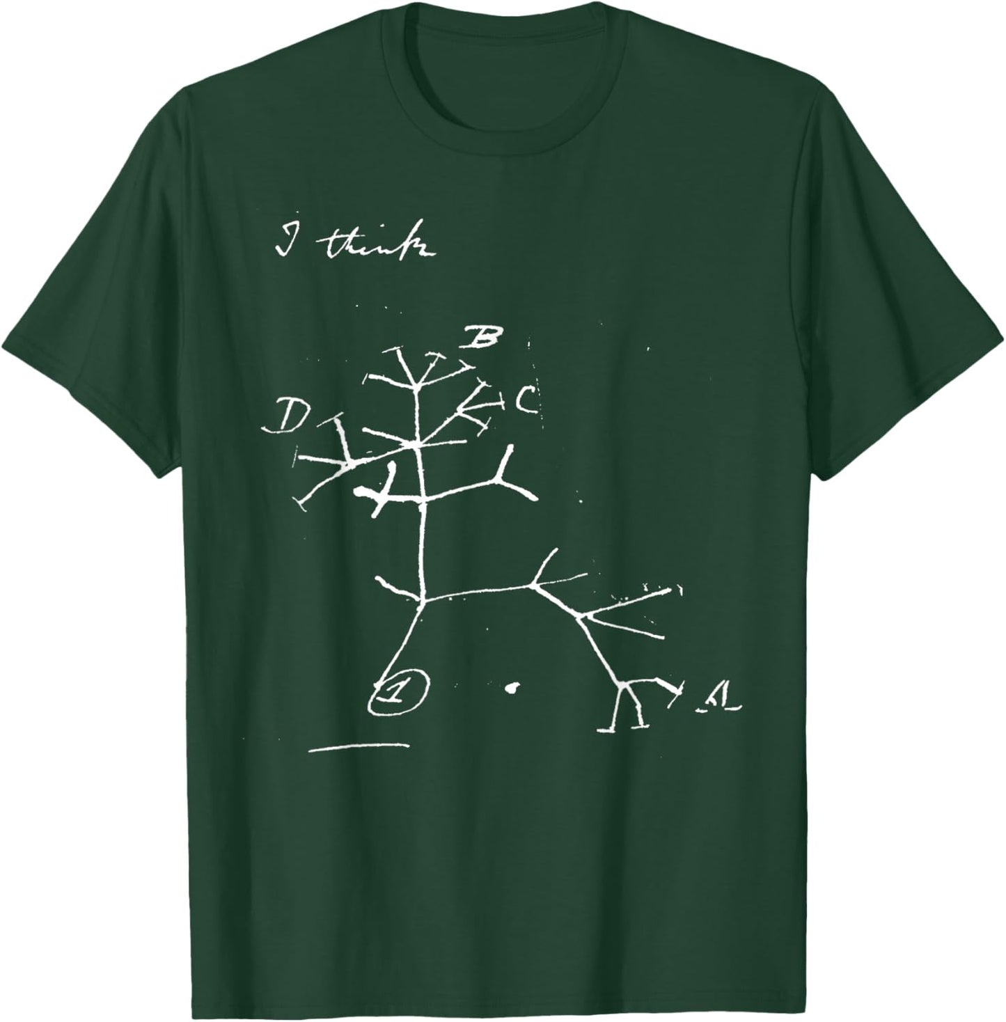 Darwin Tree of Life Evolution Science Shirt Biology Nerdy T-Shirt - T-Shirt | Forest