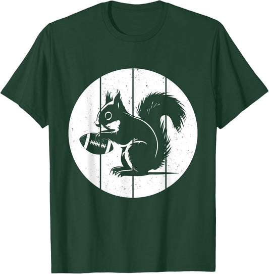 American Football Squirrel Football Player Squirrel T-Shirt - T-Shirt | Forest