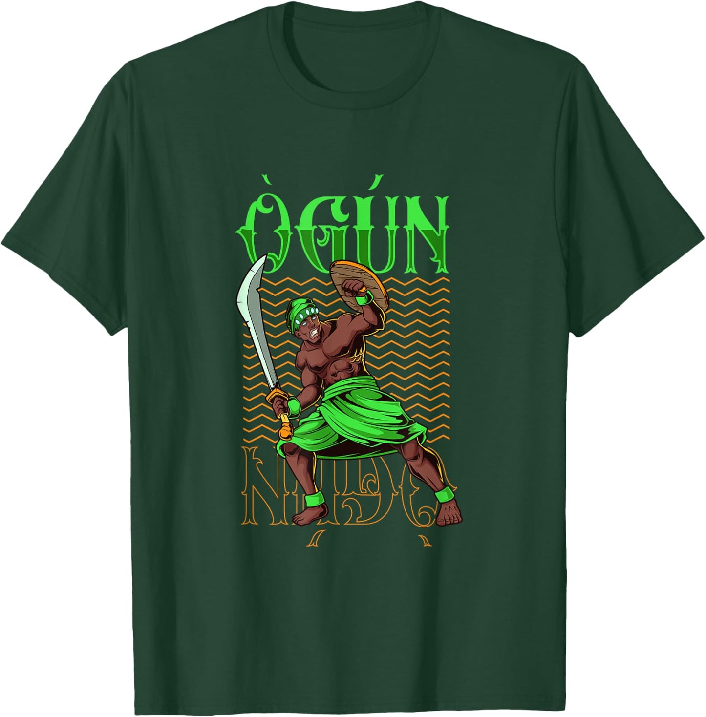 Famous gods of the Yoruba - Ogun T-Shirt - T-Shirt | Forest