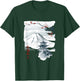 Vintage Cherry Blossom Woodblock Japanese Graphical Art T-Shirt - T-Shirt | Forest