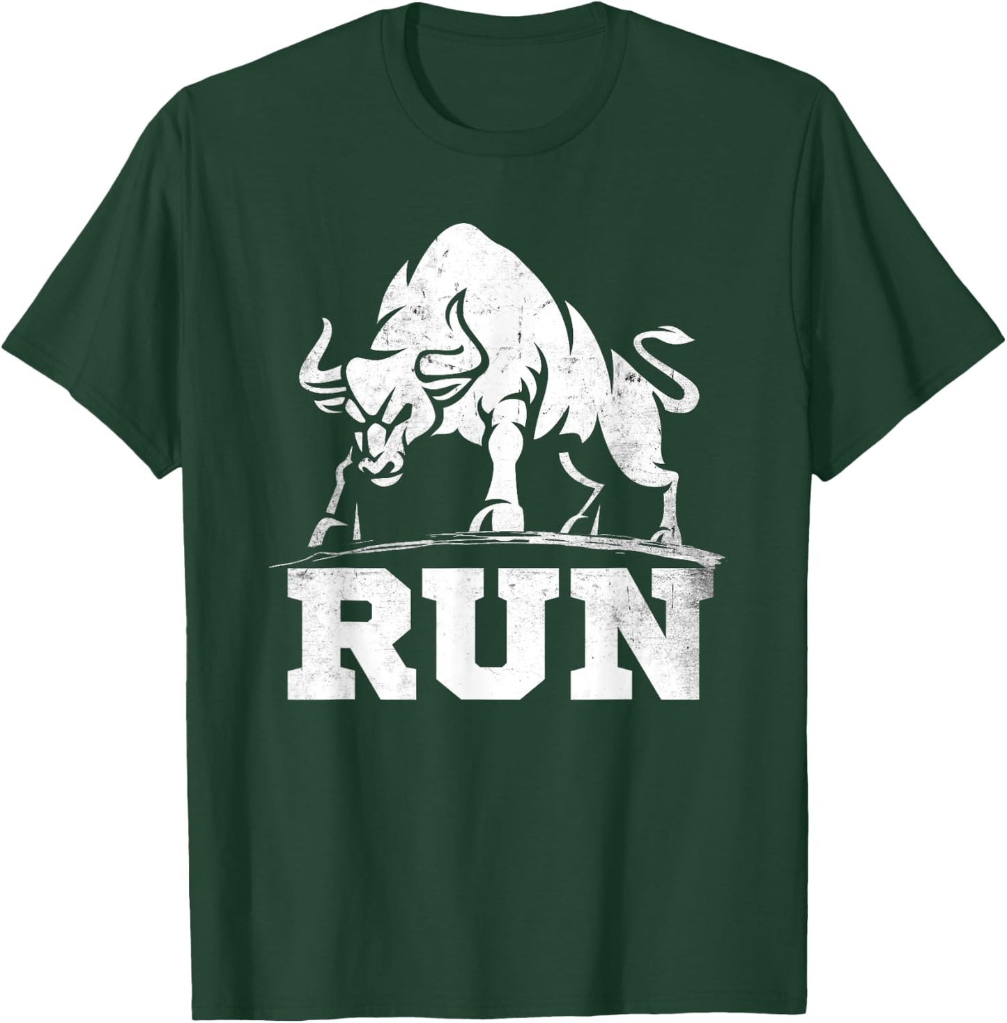 Running Bull Raging Bulls Run Bullfight Cowboys Lover Animal T-Shirt - T-Shirt | Forest