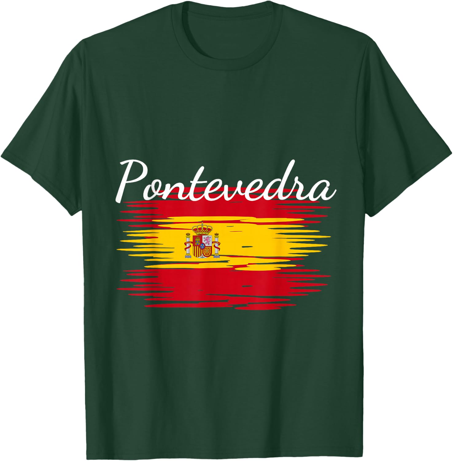 Pontevedra Spain Flag Espana Espanol Matching Spanish T-Shirt - T-Shirt | Forest