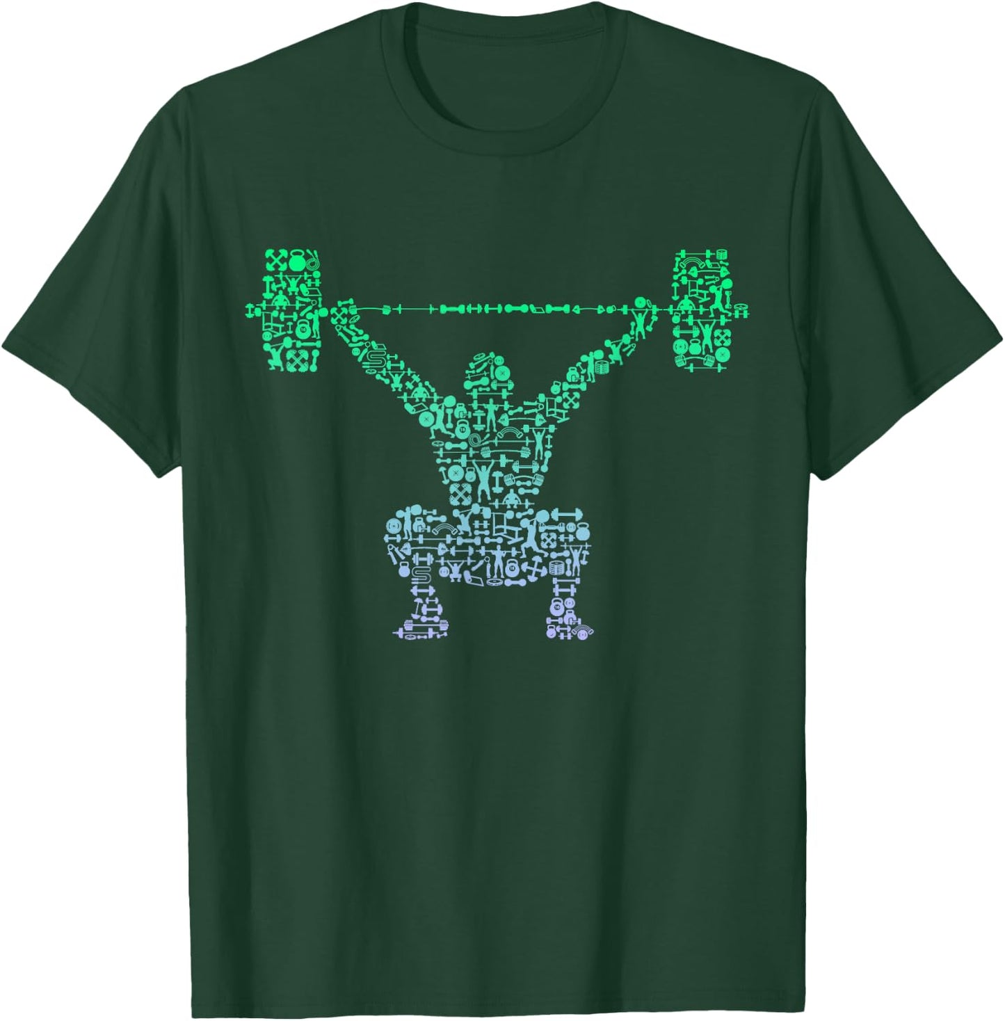 Boys Gym Shirt | Bodybuilder Shirt | Weightlifting T-Shirt - T-Shirt | Forest