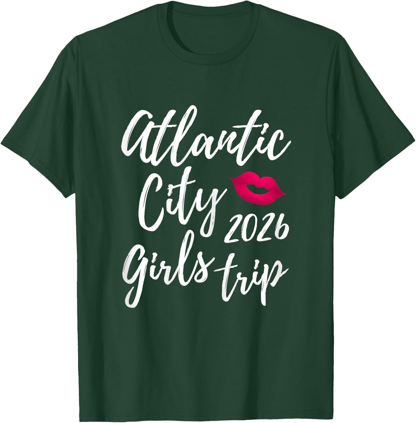 Atlantic City Girls Trip 2026 Bachelorette Vacation Group T-Shirt - T-Shirt | Forest