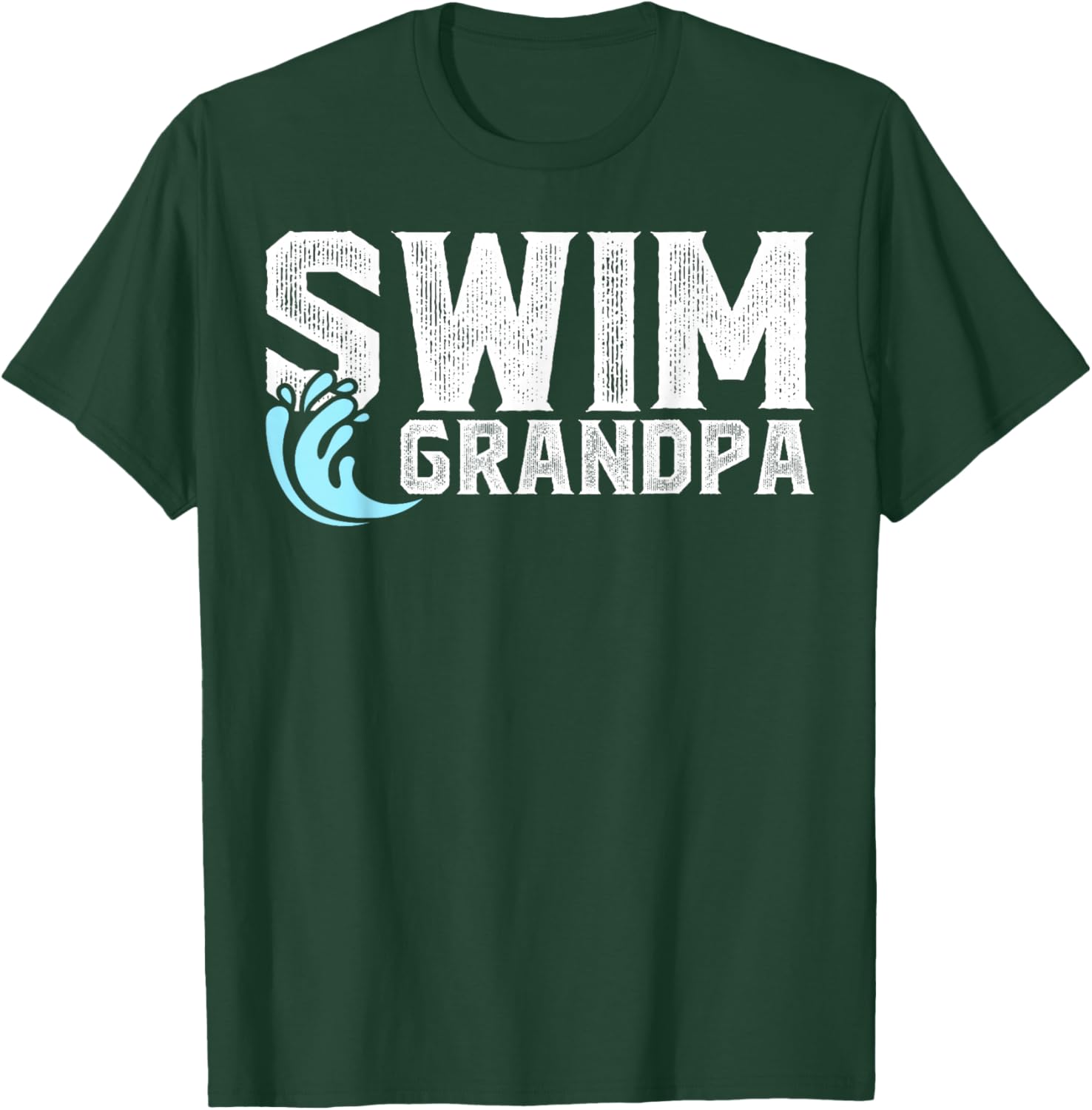 Swim Grandpa Of A Swimmer Grandfather Swimming Grandpa T-Shirt - T-Shirt | Forest