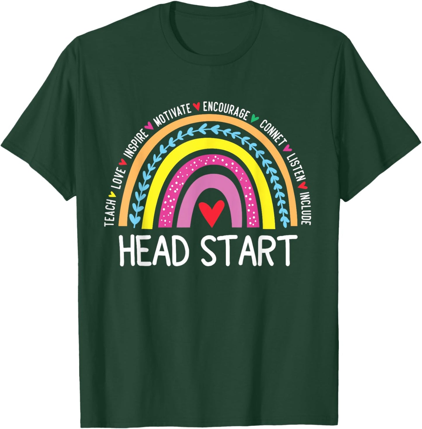 Back to School Head Start Squad Homeschool Headstart Teacher Men Women Girls Kids T-Shirt - T-Shirt | Forest