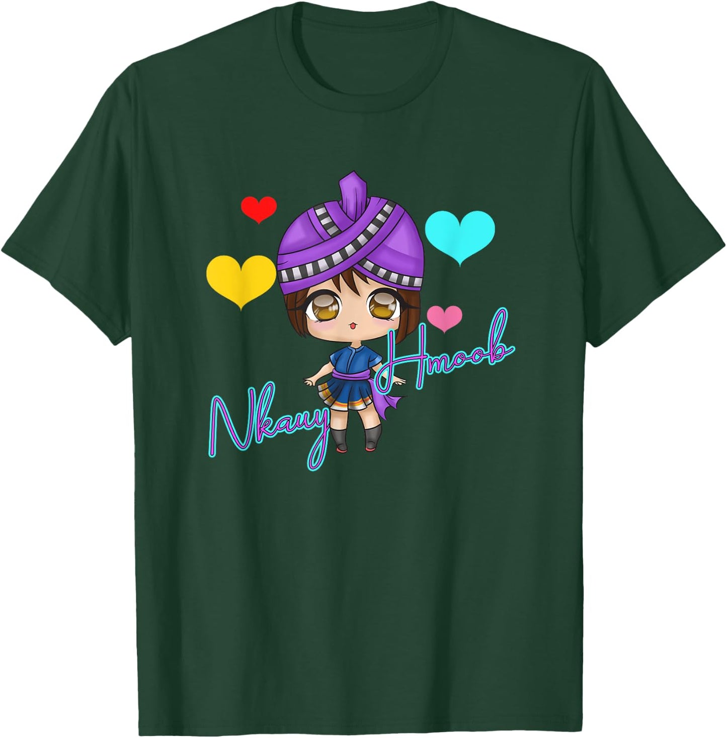 Hmong Miao Proud Traditional Girl Woman Hmoob Queen Sisters T-Shirt - T-Shirt | Forest
