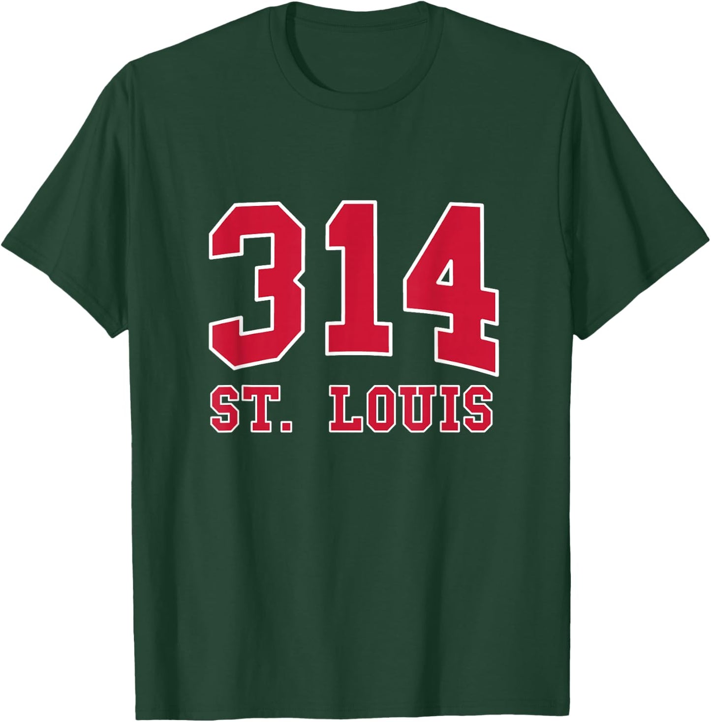 St. Louis Area Code 314 - Hometown Pride - Classic T-Shirt - T-Shirt | Forest