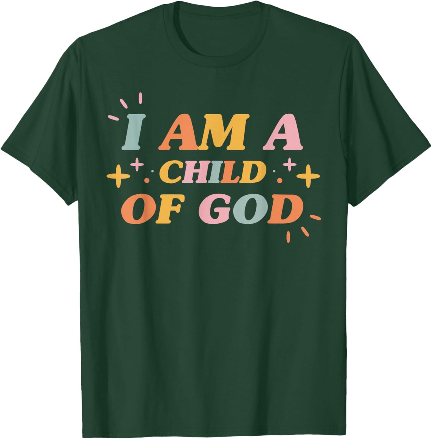 Child Of God Christian Cross Bible Religious T-Shirt - T-Shirt | Forest