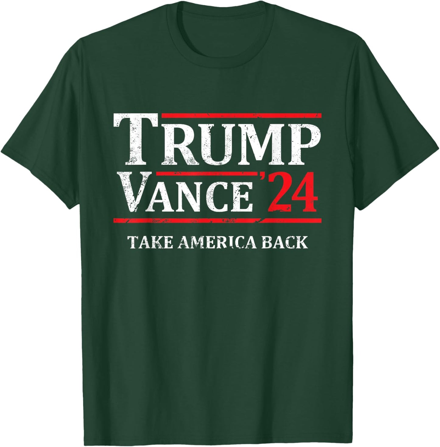 Trump Vance '24 Take America Back Vintage Trump 2024 T-Shirt - T-Shirt | Forest