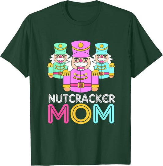 Merry Christmas Toy Soldier Nutcracker Mom T-Shirt - T-Shirt | Forest
