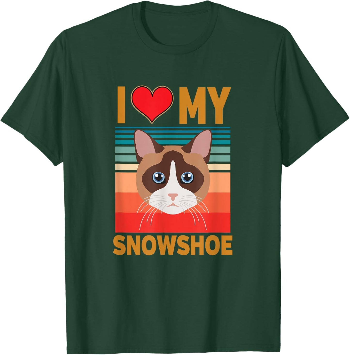 Snowshoe Siamese Cat T-Shirt - T-Shirt | Forest
