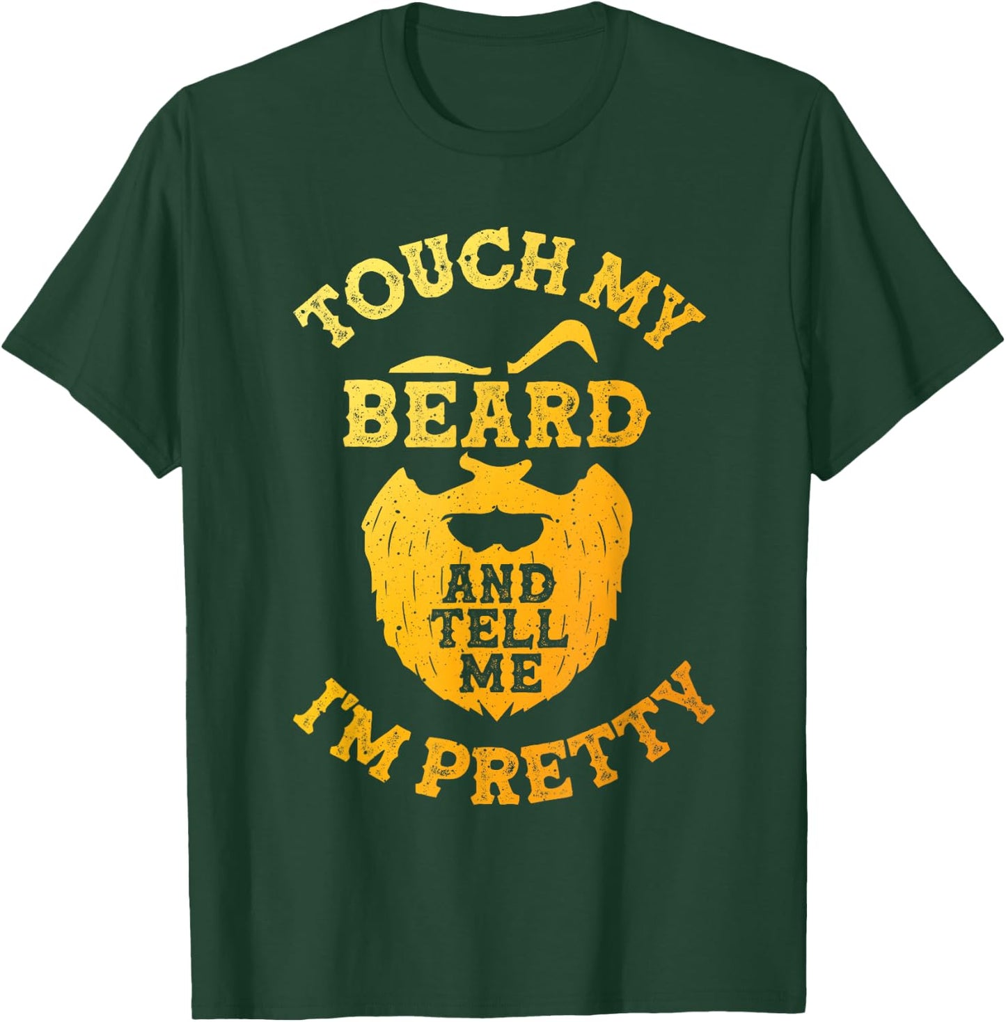 Funny Beard Design Dad Bearded Men Beard Lover T-Shirt - T-Shirt | Forest