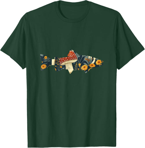 Trout Fish Silhouette Aesthetic Cottagecore