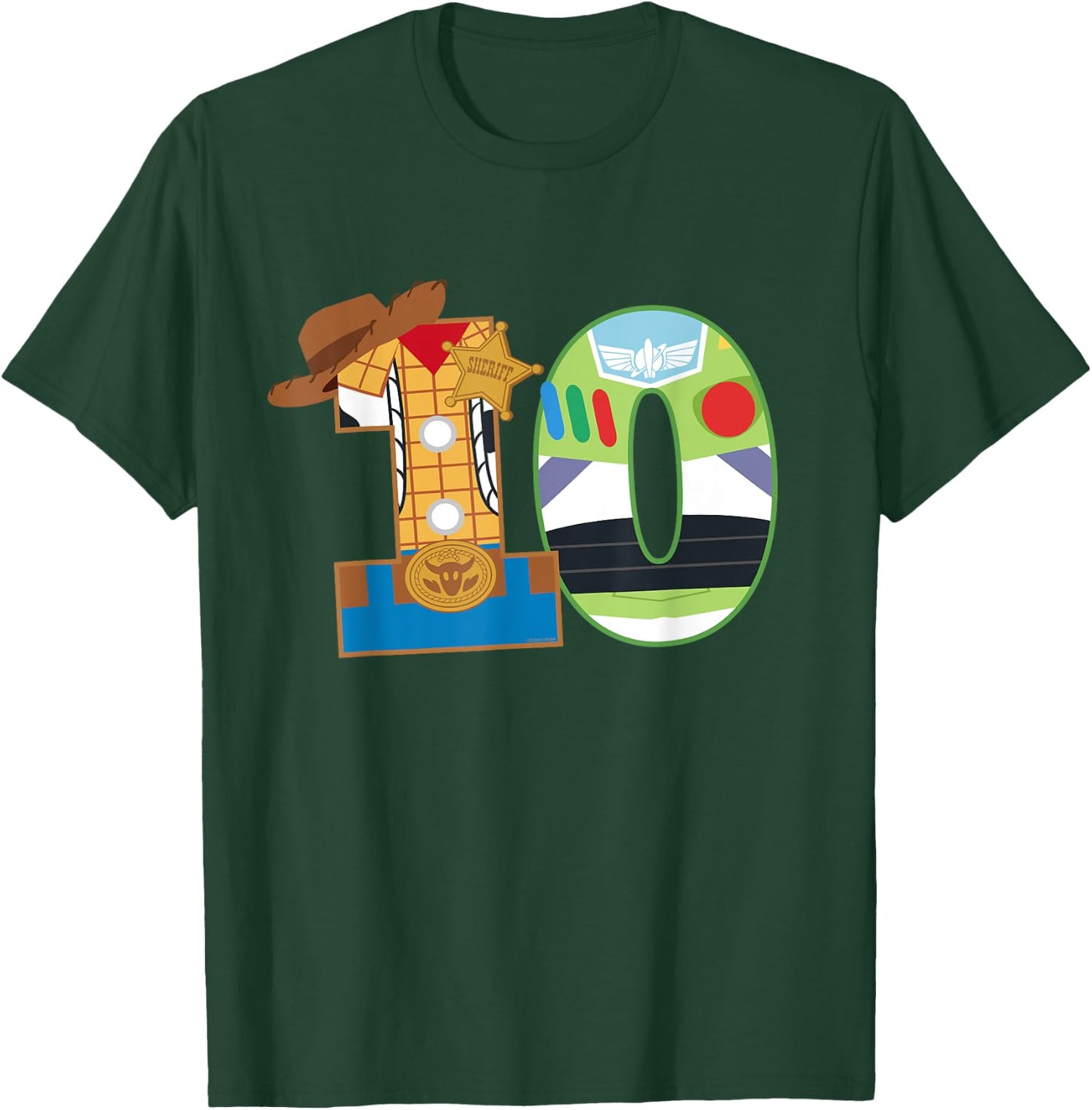 Disney and Pixar’s Toy Story Tenth Birthday 10 Years Old T-Shirt - T-Shirt | Forest