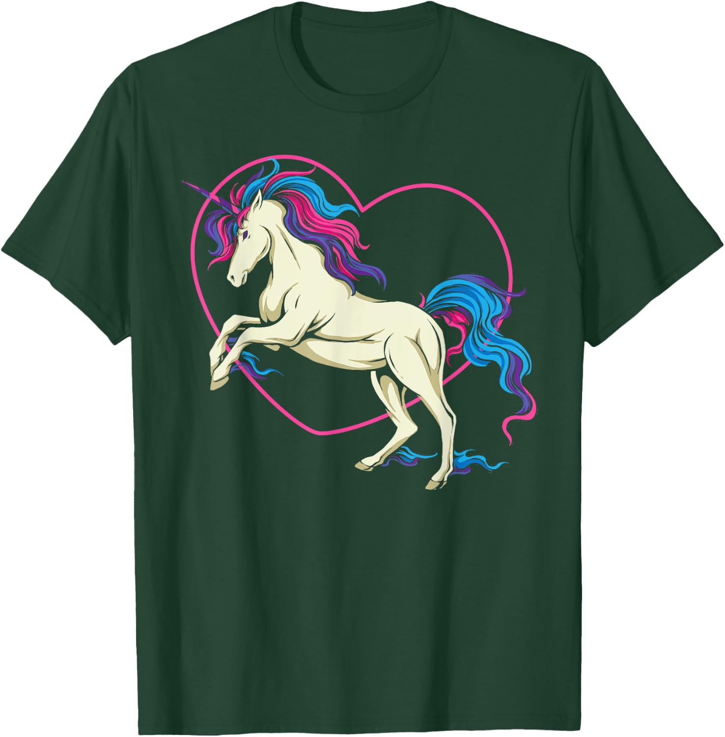 Bisexual Bi Pride Flag Unicorn T-Shirt - T-Shirt | Forest