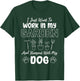 Gardening Women Men Funny Garden Gardener Dog Lover Plants T-Shirt - T-Shirt | Forest