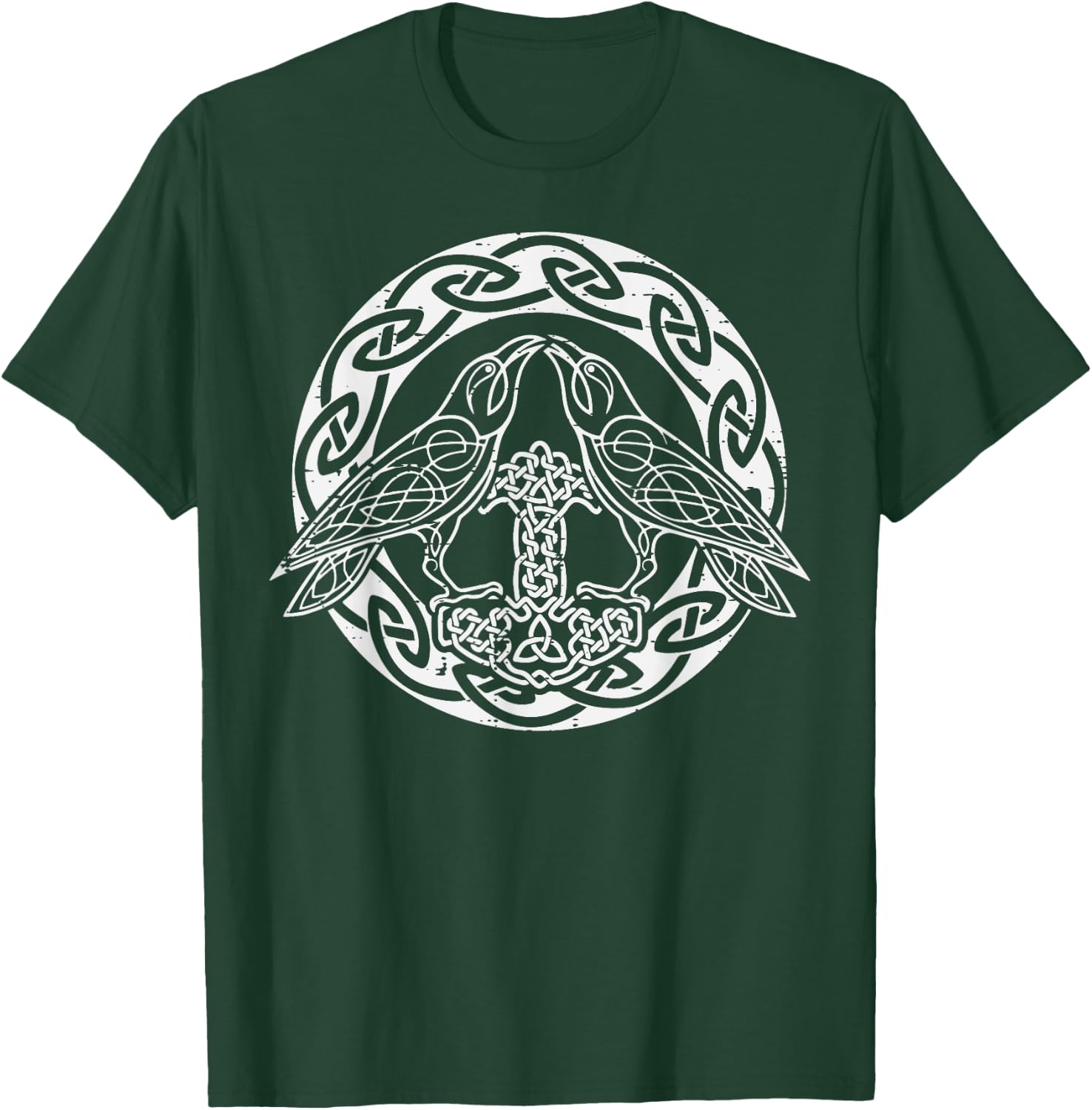Viking Ravens Huginn Munnin Norse Mythology Men Women Kids T-Shirt - T-Shirt | Forest
